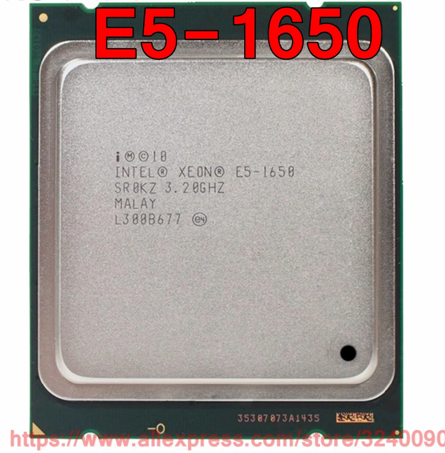 Intel Xeon CPU E5-1650 SR0KZ 3.20GHz 6-Core 12M LGA2011 E5 1650 processor free shipping speedy ship out