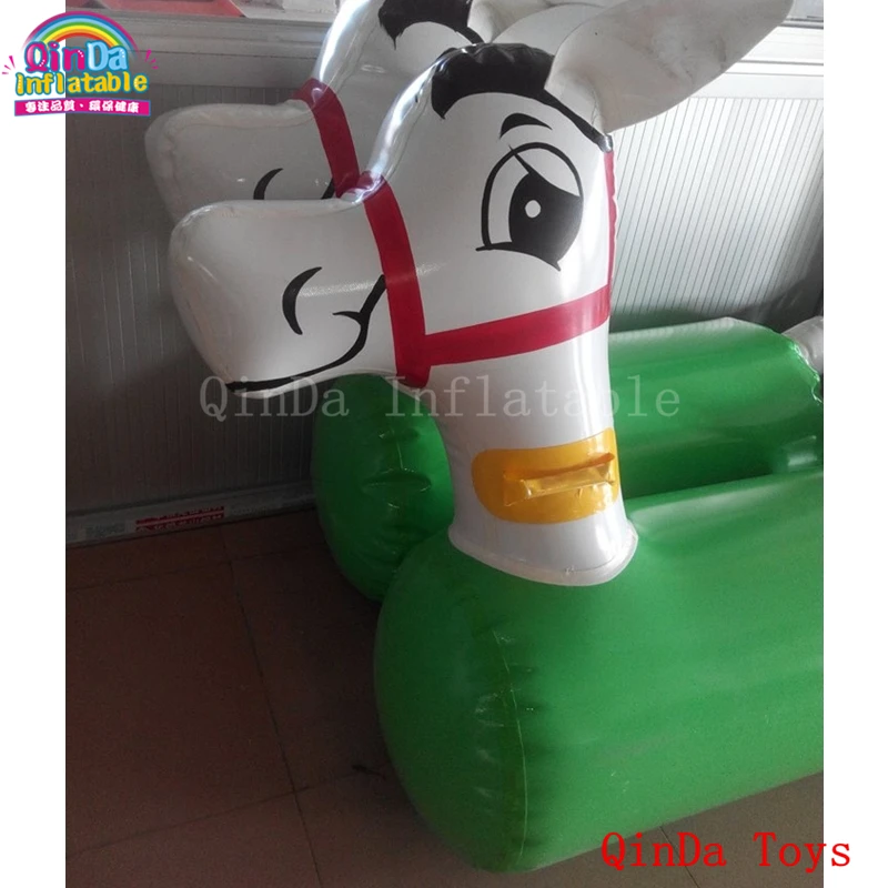 6 Pieces Of Inflatable Little Horse For Racing,free Air Pump Inflatable Jumping Horse For Sale