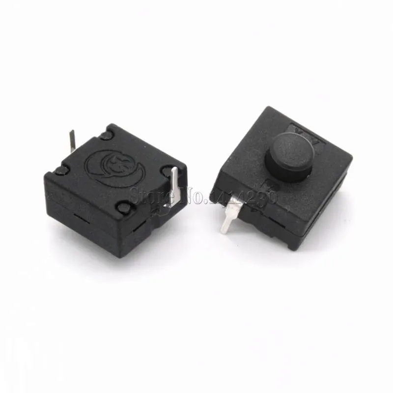 10Pcs Strong Light Flashlight Switch LED Lighting Latching Switch 1212-112A 12*12MM ON-OFF