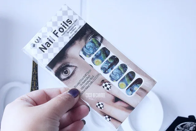 14Tips/Sheet Nail Wraps Van Gogh's Sky Nail Art Decals DIY Beauty Manicure Decoration Stickers Nail Tattoo