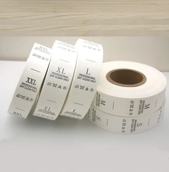 500Pcs Washable Nylon Labels for Clothes, Garment Washing Care, Clothing Care Tags, LB-022,