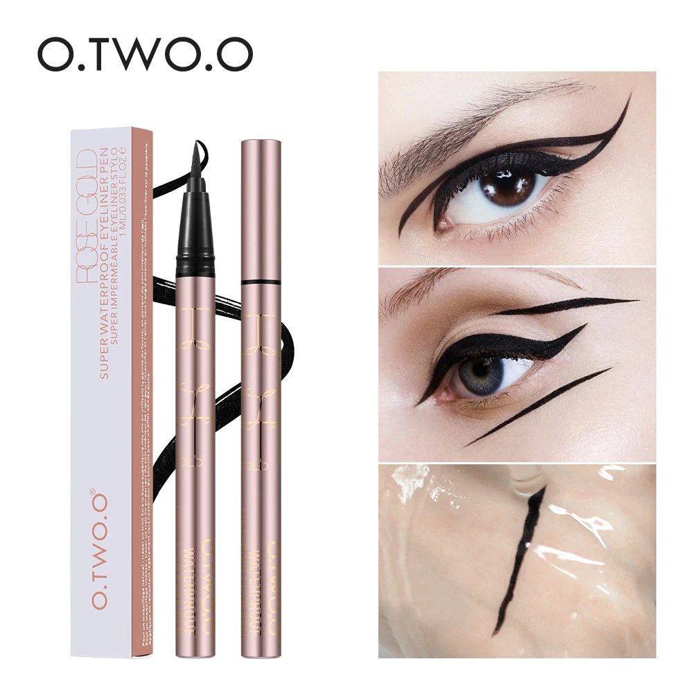 O.TWO.O профессиональная водостойкая жидкая подводка для глаз beauty Cat style черная Стойкая подводка для глаз Карандаш Макияж Косметика Инструменты