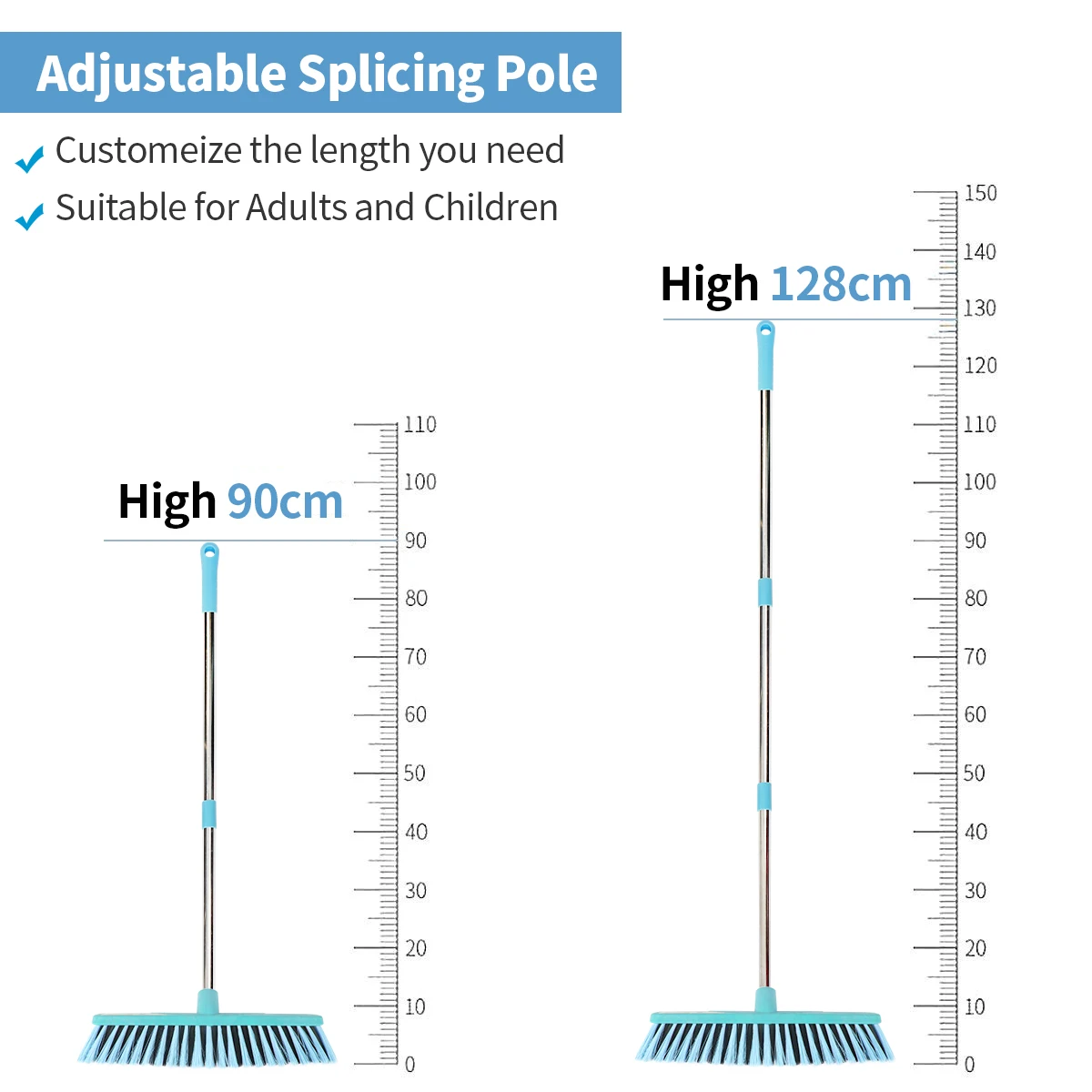 GUANYAO Large outdoor floor Scourer household cleaning floor tools Hand stainless steel brush widened Bathroom Floor cleaning