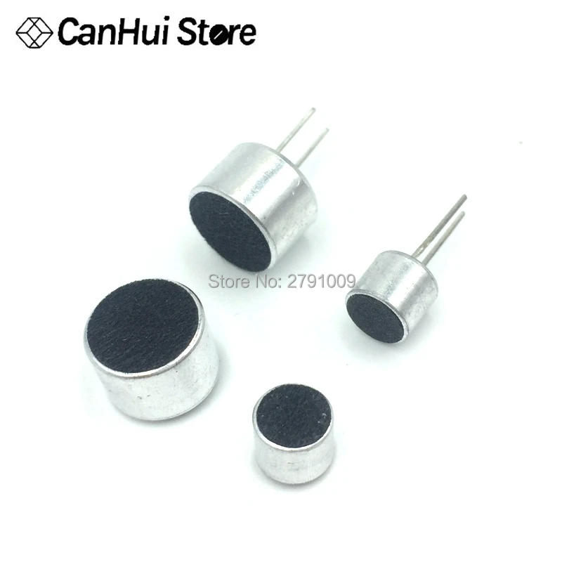 10pcs/bag 6*5mm 6050 DIP-2 /no needle  9*7mm 9767  DIP-2 /no needle condenser electret microphone pickup