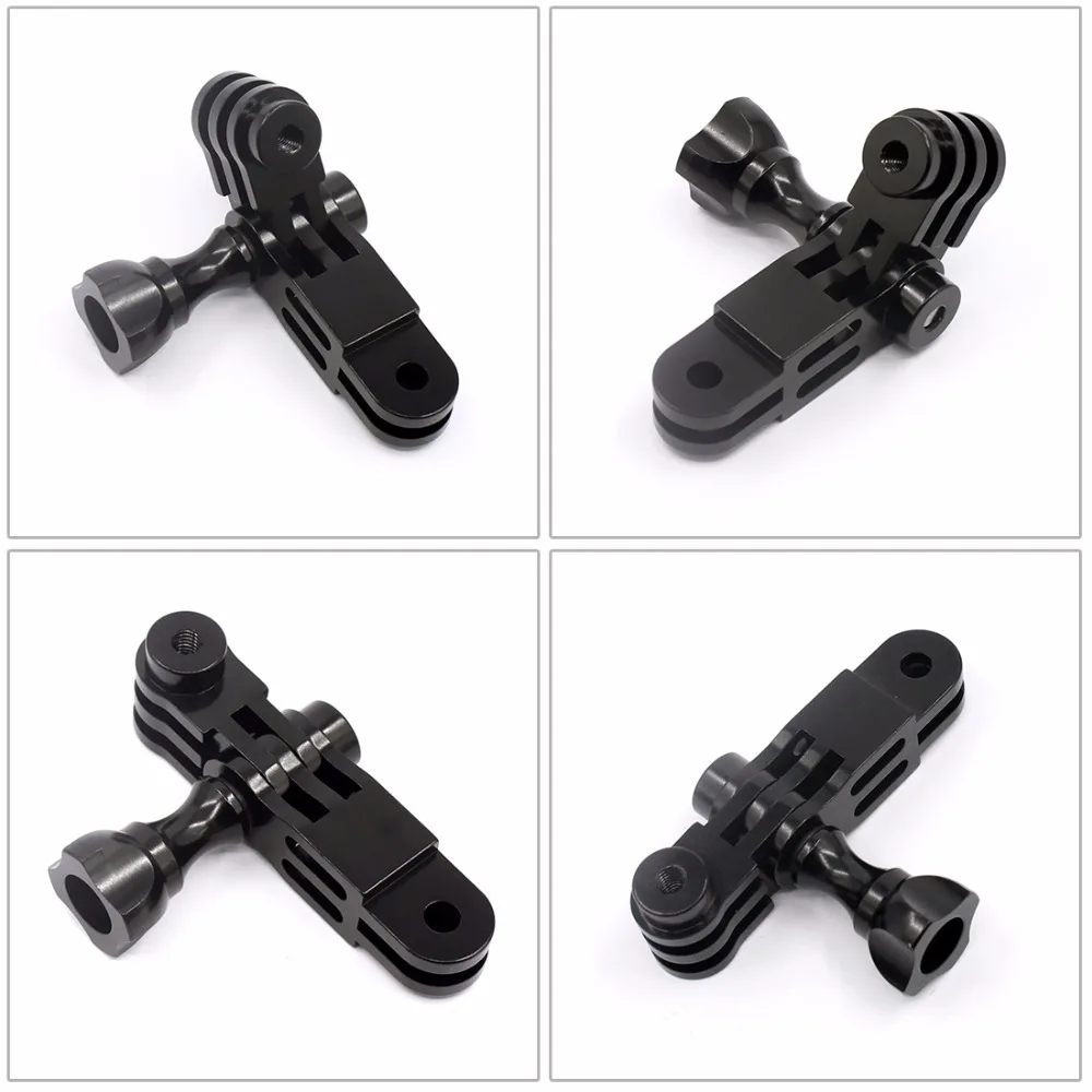 For Gopro 13 12 Accessories Aluminium Mount 3 Way Arm CNC 3-way Pivot Extension + Screw for Go Pro DJI OSMO Action Camera