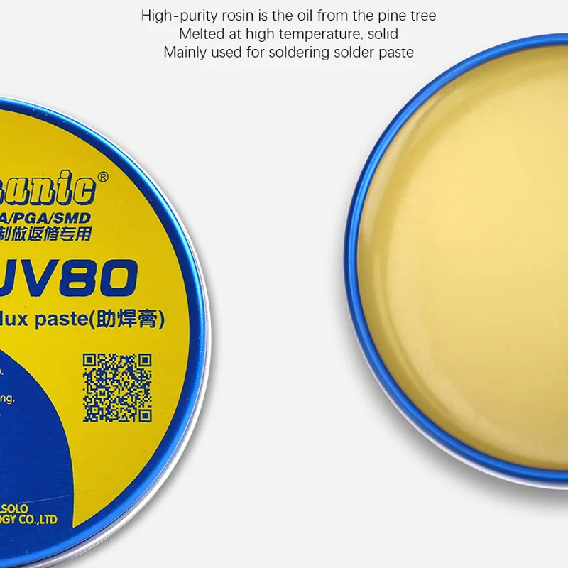 MECHANIC MCN-UV80  No-clean  Solder Flux Paste Rosin No-Clean Soldering Iron Welding Fluxes Paste for PCB BGA PGA SMD