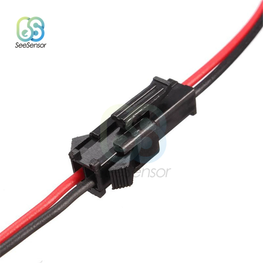 10Pairs 10cm 15cm Long JST SM 2Pins 2P Plug Male to Female Wire Connector LED Connectors