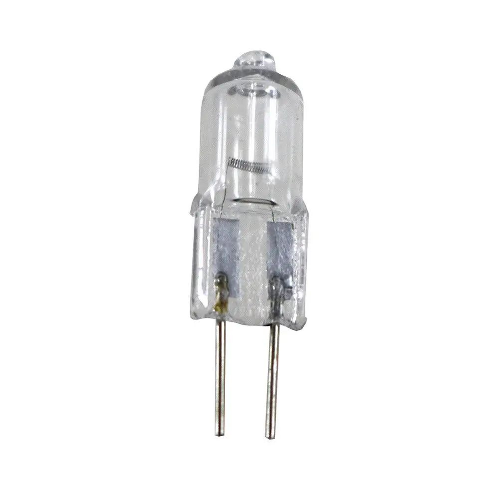 10 unids/lote bombilla halógena G4 de alta calidad DC 12V tipo G4 lámparas halógenas luces 20W clara cada bombilla con caja interior para decoración