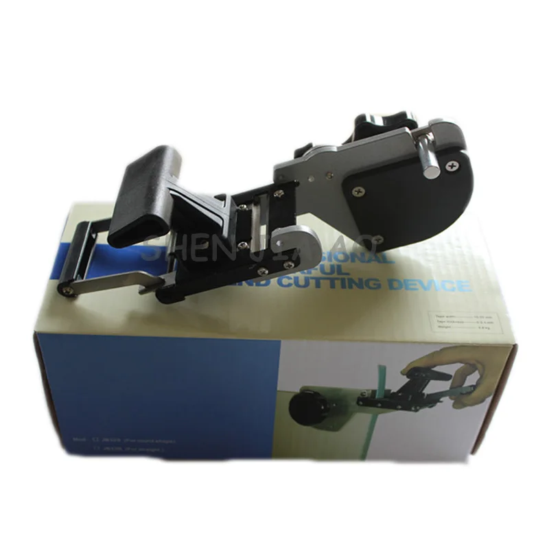 Máquina de sellado de Cabezales Rectos JB32S, operación manual, máquina de sellado de bordes para carpintería, aparato de cabeza de arco recto, 1 ud.