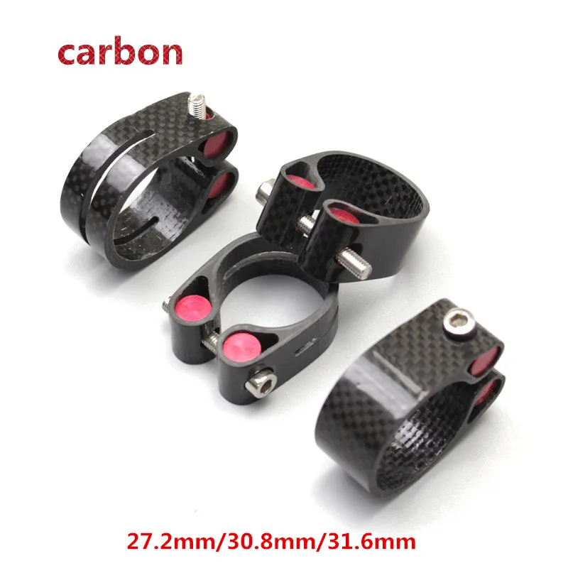 Bicycle carbon fiber seat post clamp 27.2mm 30.8mm 31.6mm locking seat tube clip carbon ultralight seatpost accessories