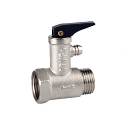 1PC M1/2' to F1/2' Brass Chrome Finished safety Valve 0.7MPa Water Heater Safety Valve DN15 Pressure Relief Valve