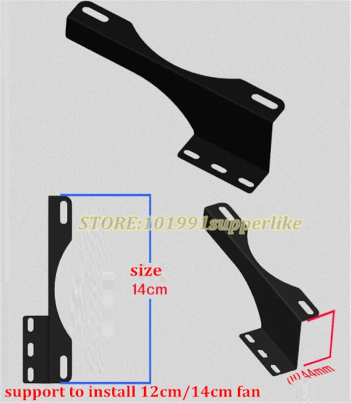 Debroglie-suporte de proteção para placa de vídeo, conjunto com 1 suporte de três ventoinhas de 120 a 140mm