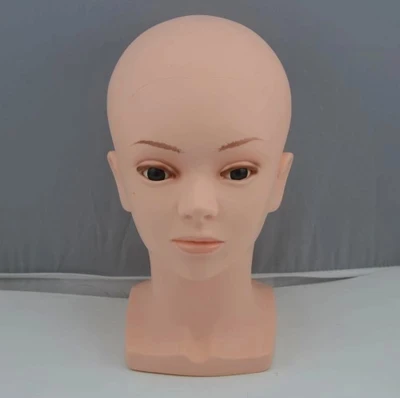 Free Shipping!! Top Qulaity New Design PVC Head Model Plastic Mannequin Head On Sale