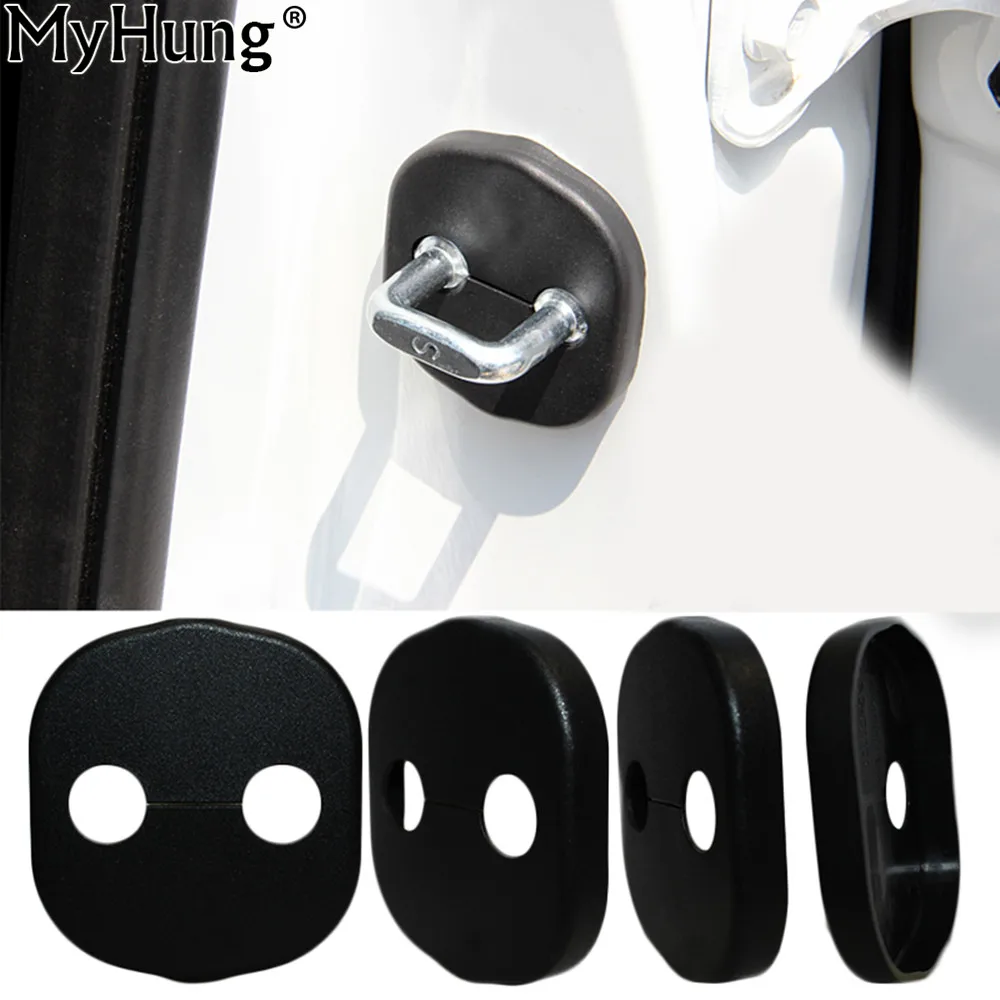 Car Door Lock Decoration Cover For KIA K3 K5 FORTE SORENTO Car Door Lock Protective Cover 4pcs per set Auto Accessories