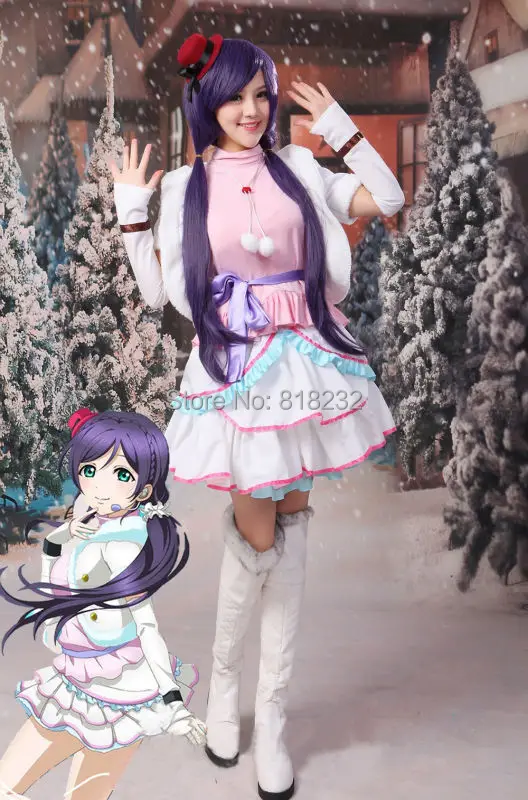 Love Live Snow Halation Nozomi Tojo Vest Tops Dress Uniform Outfit Anime Customize Cosplay Costumes