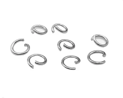 Edelstahl Open Jump Ringe O Ring Durchmesser 3mm 4mm 5mm 6mm 8mm 9mm 10mm für Schmuck Machen