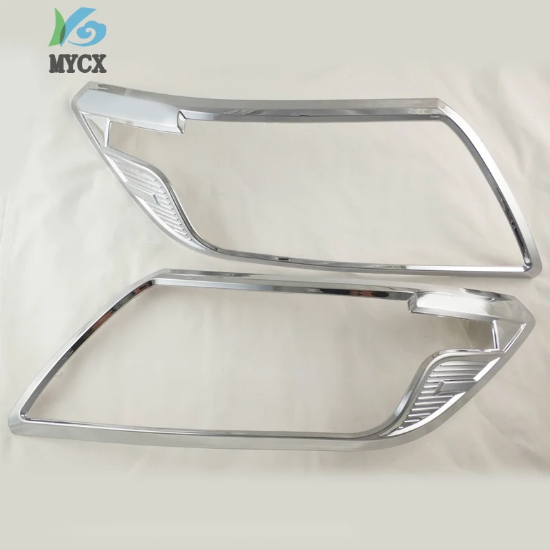 

2014-2019 ABS Chrome For Nissan Navara 2017 Np300 Accessories Head Light Trim For Nissan Navara Frontier 2019 Car Styling