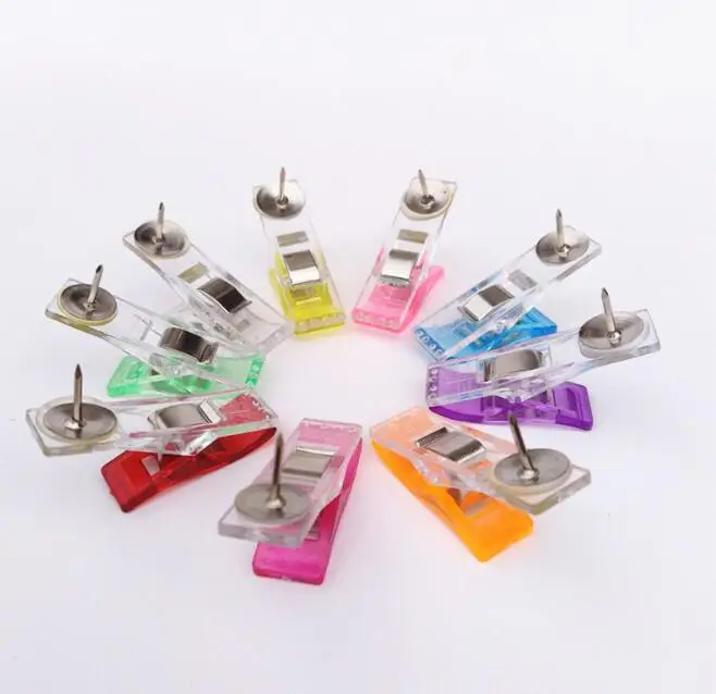 500pcs Patchwork sewing fixing belt pushpin plastic clip clover wonder clips PVC Plastic Clips For Patchwork Sewing DIY Craft