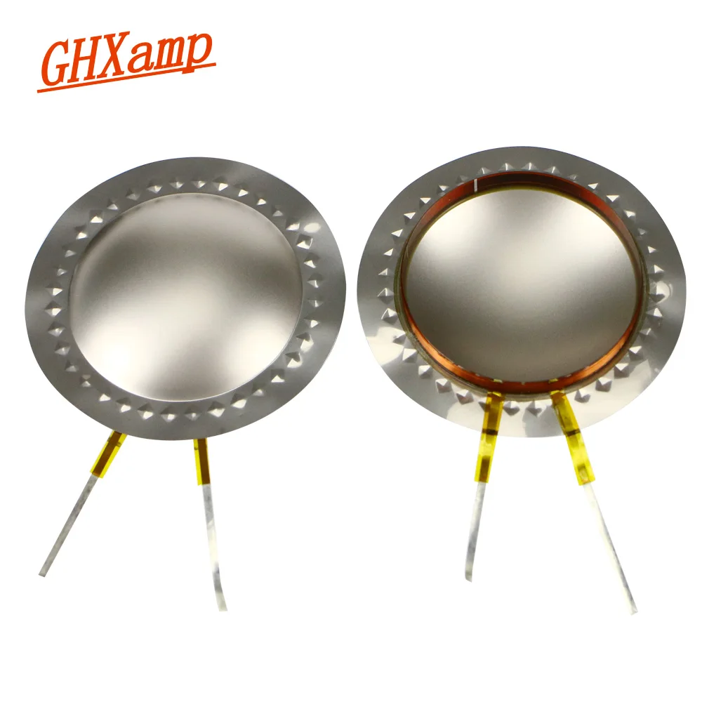 Ghxamp 44.4mm Tweeter Voice Coil Titanium Film 44.5 Core Treble Voice Coil Round Copper Wire Speaker Repair Parts 2pcs