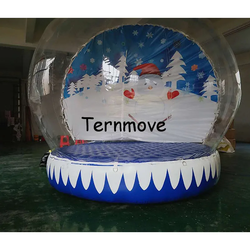 Inflatable Christmas Ball for photo,Custom new year Decoration PVC Christmas festival Inflatable Snow Globe for Display