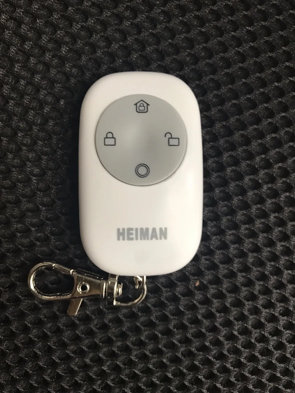 HEIMAN Wireless Zigbee Remote Arm/Disarm/Stay Home /SOS 4 Buttons Remote Keyfob Compatible with Deconz Hubitat Conbee II