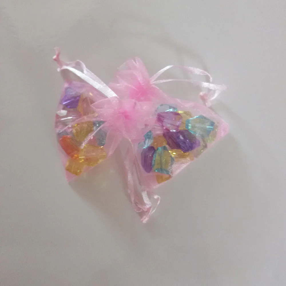 1000pcs Pink Gift Bags For Jewelry Bags And Packaging Organza Bag Drawstring Bag Wedding/Woman Travel Storage Display Pouches