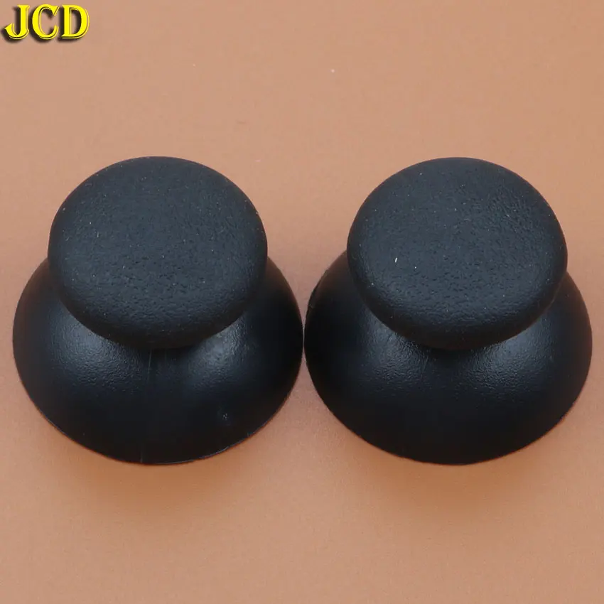 JCD 블랙 3D 아날로그 조이스틱 캡, PS3 컨트롤러용 버섯 아날로그 조이스틱 커버, 2 개