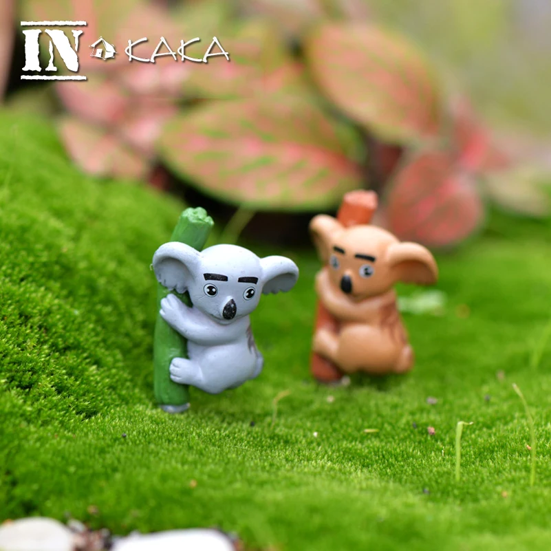 Mini kawaii Koala action Figures micro fairy garden decoration figurine Toys miniature terrarium dollhouse DIY accessories