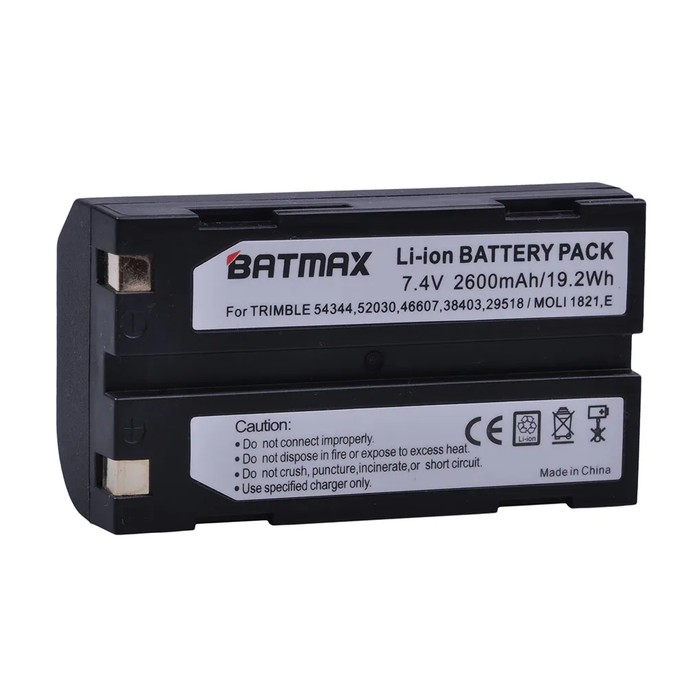 

Аккумулятор Batmax 2600 мА · ч, 1 шт., для GPS-приемника Trimble 54344, 54344,29518,46607,52030,38403,R8,5700,5800, R6, R7, R8, R8 GNSS,MT1000