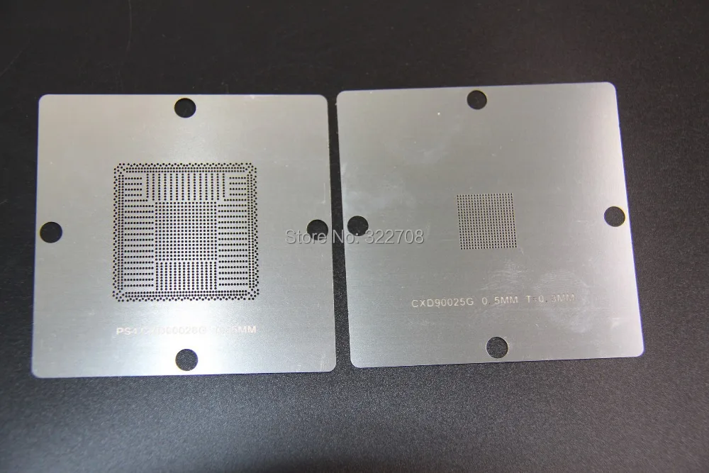 جديد وصول! بغا Reballing 80 مللي متر PS4 استنسل CXD90025G CXD90026G الاهتزاز شبكة 0.55 مللي متر 0.5 مللي متر 10 قطعة