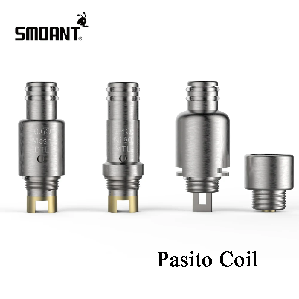 Original Smoant Pasito coil RBA Single /DTL Mesh coil 0.6ohm /MTL Ni-80 coil 1.4ohm For Pasito Pod Kit Electronic Cigarette coil