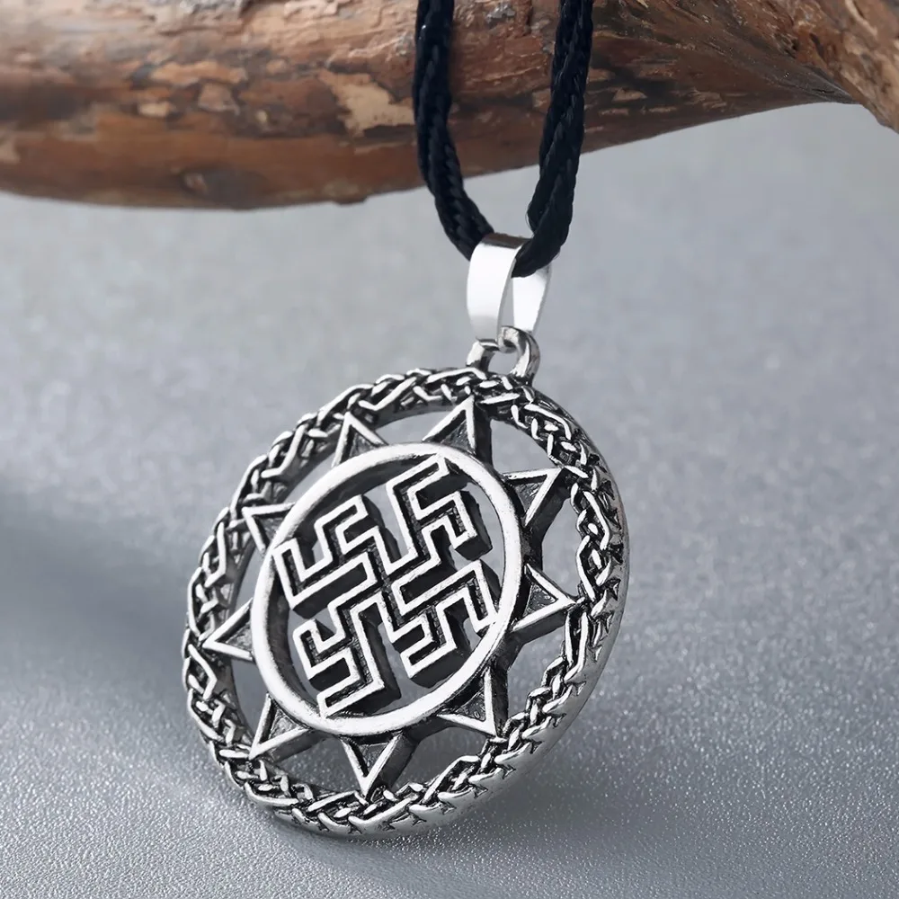 CHENGXUN Men Jewelry Multiple Punk Necklace Gothic Style Norse Amulet Pendant Necklace Viking Slavic Talisman Jewelry