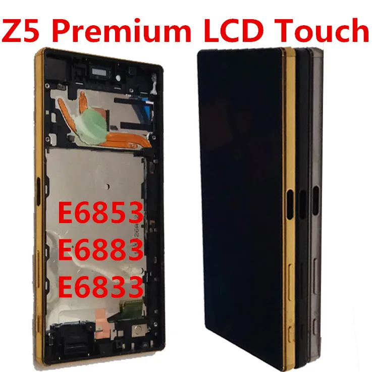 

LCD Display For SONY Xperia Z5 Premium LCD Touch Screen with Frame Replacement for SONY Z5Plus E6883 E6833 E6853 LCD