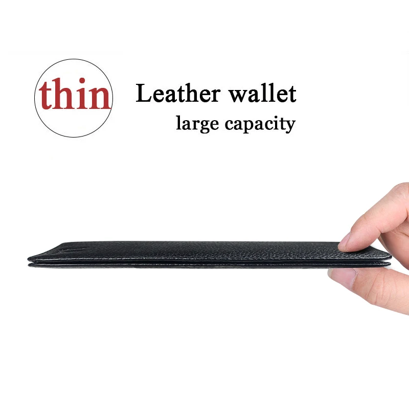 Soft Slam Wallet mens long purses ultra-thin wallets genuine leather card holder multi function handbag high quality  fashion