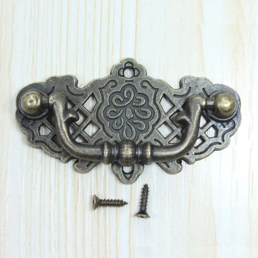 Bronze  Shaky Drawer  Pulls Dresser Handle Antique brass Medical Box Decorate Box Pull rustico vintage furniture pulls handles