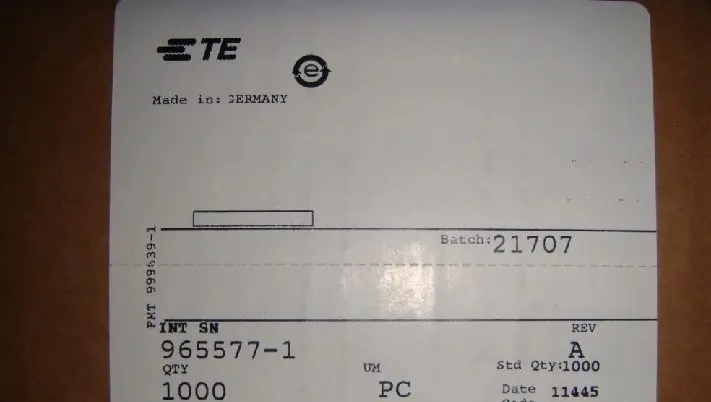 

965577-1 соединитель TYCO, соединители TE, корпуса AMP, соединители, клеммы, 100% новые и оригинальные детали