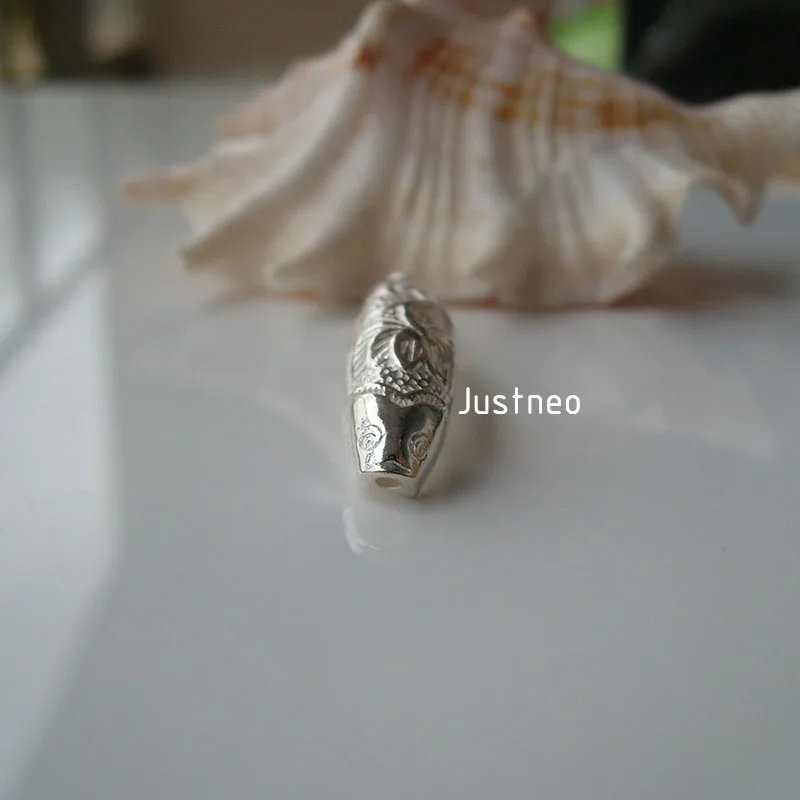 solid 925 Sterling Silver tube spacer connector,silver jewelry components