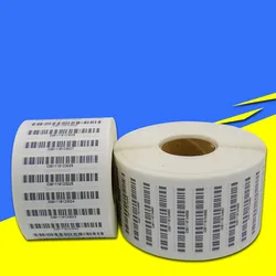 Custom 1000pcs/lot Sticker Printing Barcode EAN UPC bar code labels/serial numbers stickers,HD+any size,Shoe size, LOGO lables