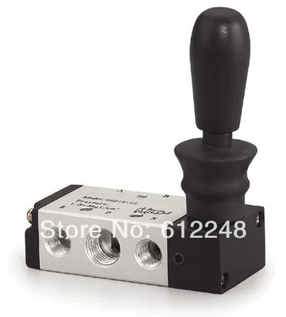 

3 Way 2 Position 1/4" BSPT Hand Lever Operated Pneumatic Valve 3H310-10