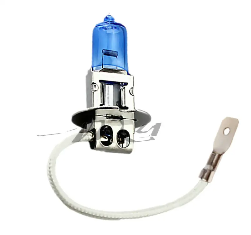 2pcs H3 100W 12V Halogen Bulb Super Xenon White Fog Lights High Power Car Headlight Lamp Car Light Source 6000K parking