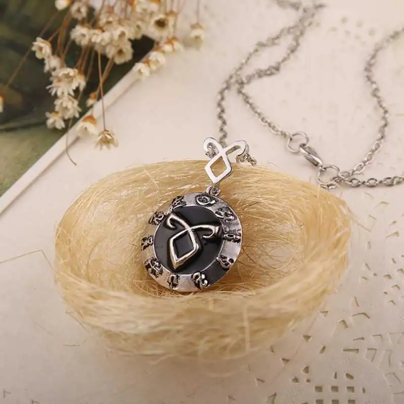 The Mortal Instruments City of Bones necklace vintage Angelic Power Runes Shadowhunters pendant for men and women wholesale