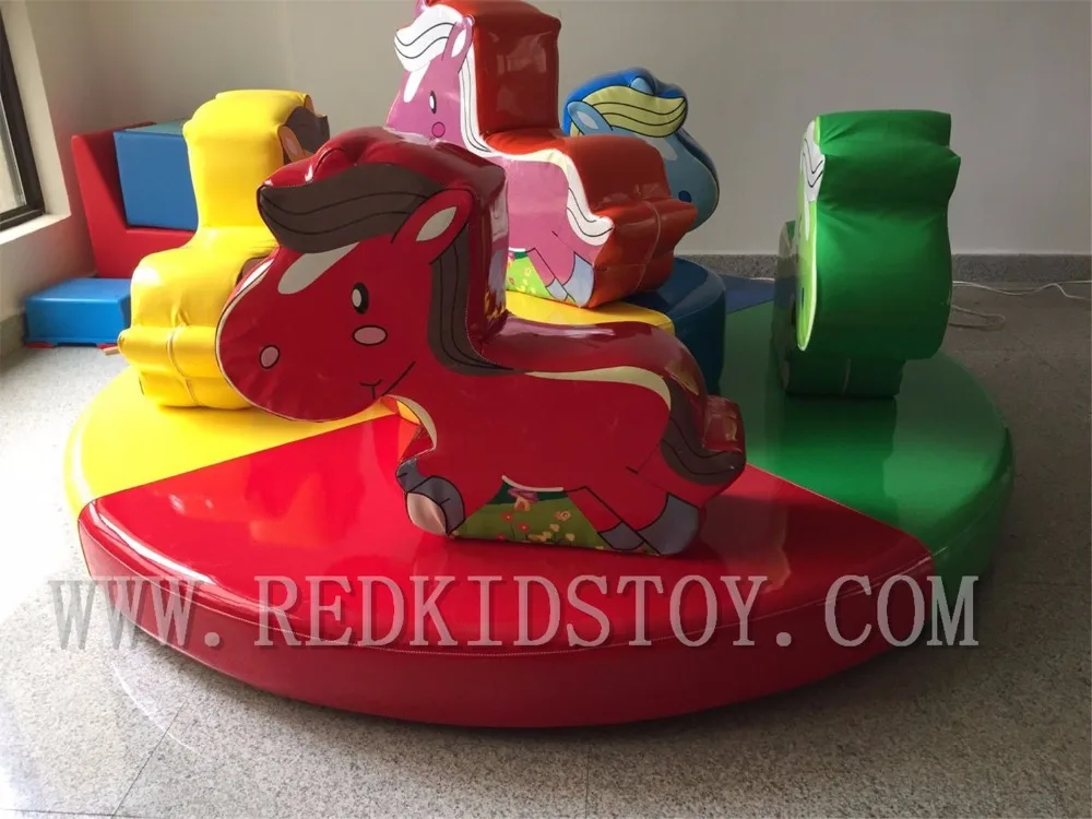 Electric Carousel for Indoor Playground CE Approved Merry Go Round for Kids HZ-7905A