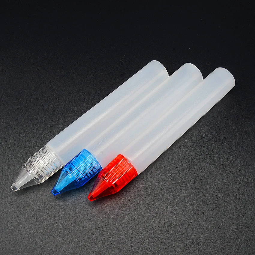 new style slim pen shape bottle ,PE squeezable unicron bottle ,crystal screw cap ,e cigarette accessories 2200pcs/lot