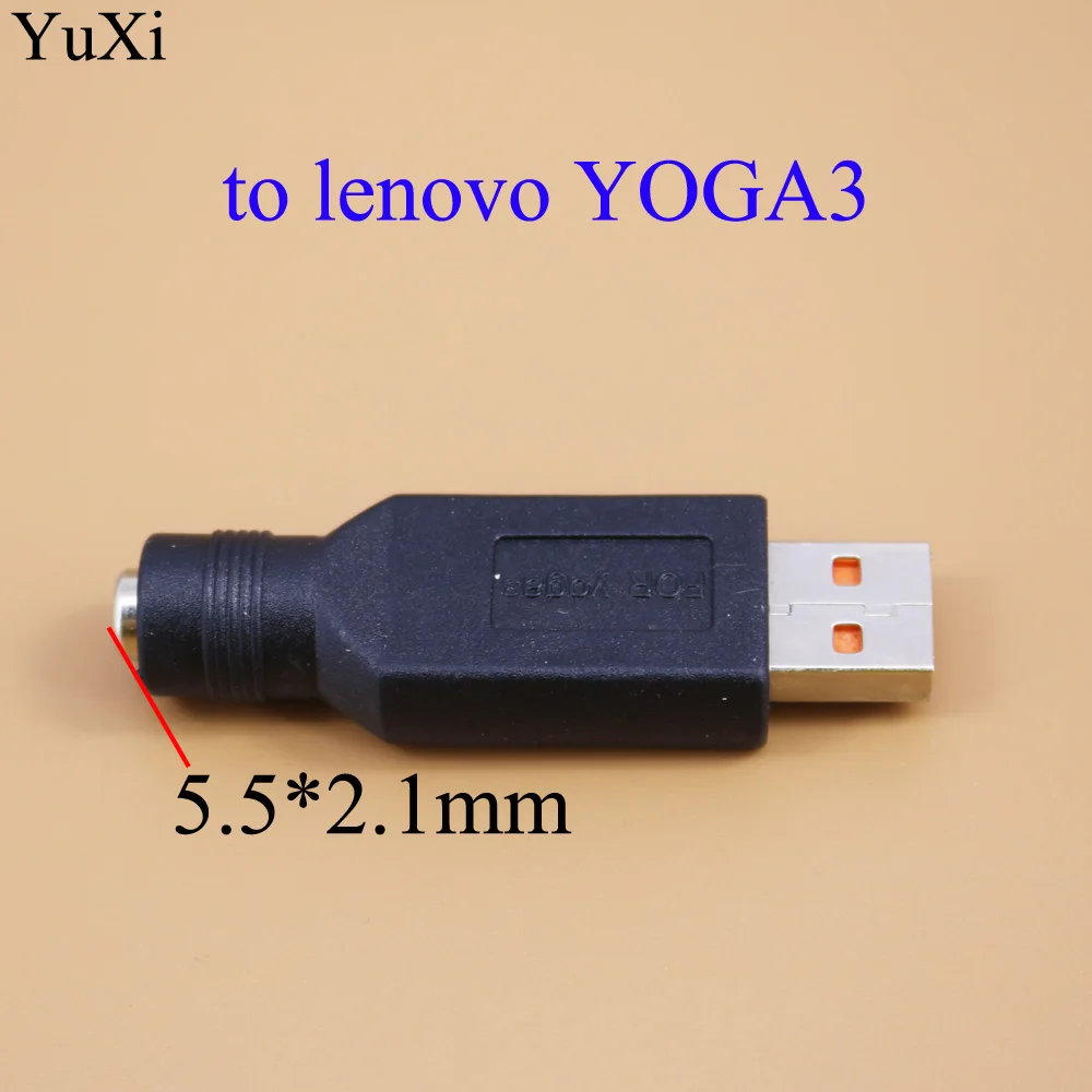 DC 7.9*0.9mm 5.5*2.1mm DC Jack naar Speciale USB Charger Power Adapter 90 Graden Schuine voor Lenovo yoga 3 PRO yoga 3 4 11 Laptop