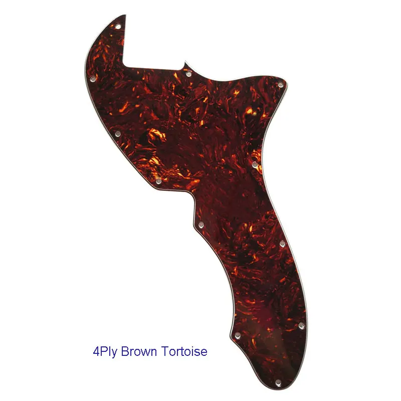 Pleroo Custom Guitar Parts - For US Tele 69 Thinline Guitar Pickguard Blank With 12 Screw Holes Scratch Plate Multicolor Choice