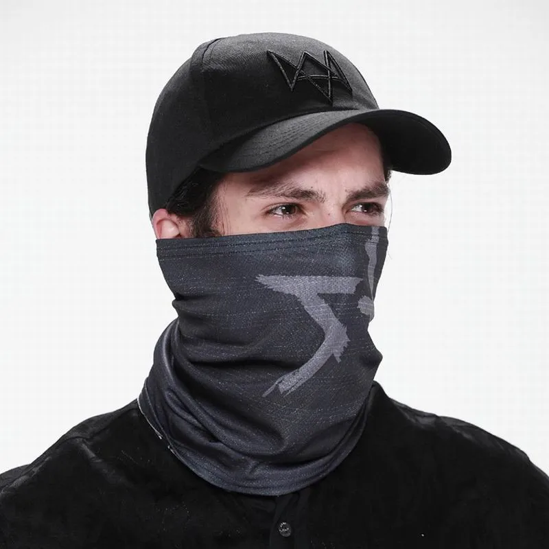 Wholesale Watch Dogs Face MASK + CAP Hat Aiden Pearce Costume Cosplay Baseball Caps Top Sale