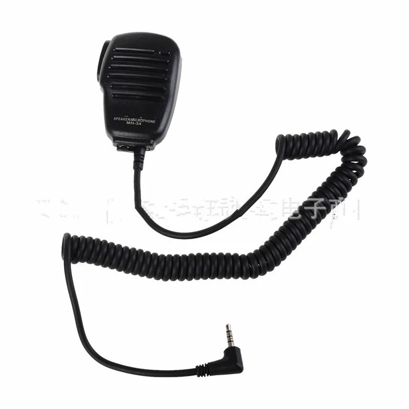 Para yaesu VX-3R FT-60R ft1dr ft2dr MH-34B4B alto-falante microfone clipe giratório & 3.5mm fone de ouvido áudio jack ombro ptt microfone