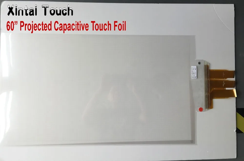 

Xintai Touch 60" High Quality Transparent Interactive Touch Foil through glass shop window, 20 points touch