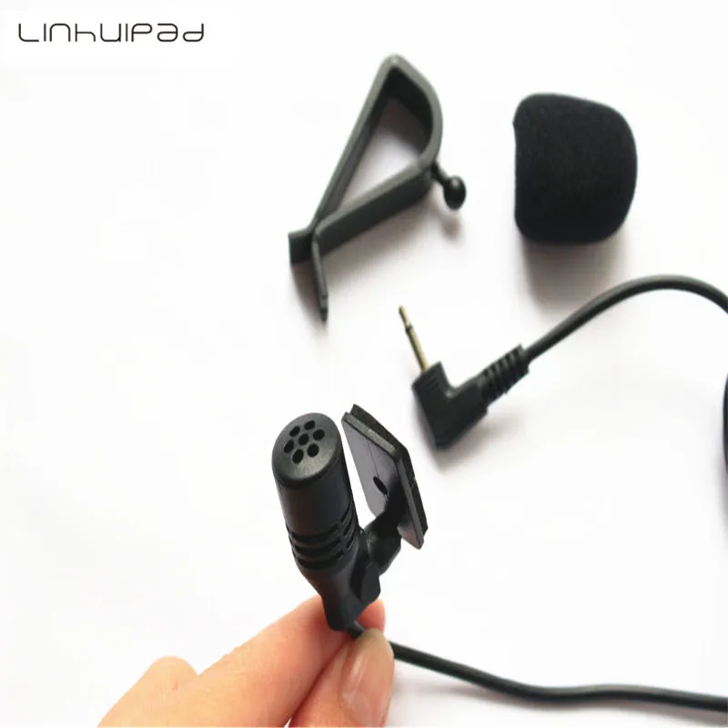 

Linhuipad Special Car Audio Mic 2.5mm Jack Plug Stereo Mic Mini Wired External Car Microphone For Auto DVD player 1.2M long