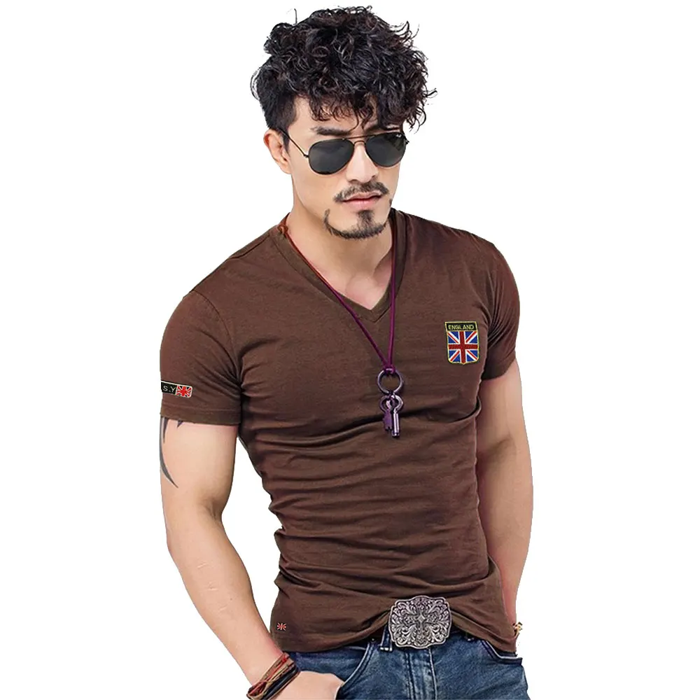 MYDBSH Brand Men T Shirts Cotton Union Jack Clothing Male Slim Fit Tee Shirt Man England Flags T-Shirts Skateboard Swag Clothing